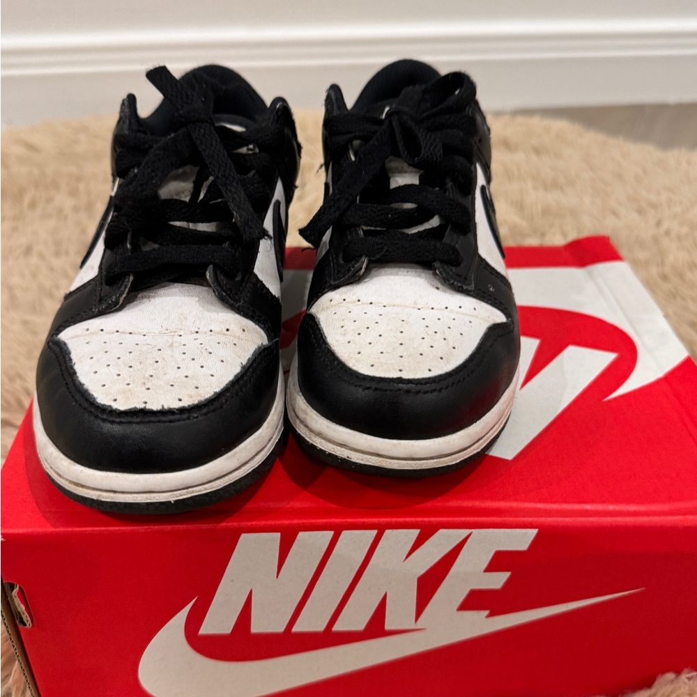 Nike Black Dunk Knit kids white/black